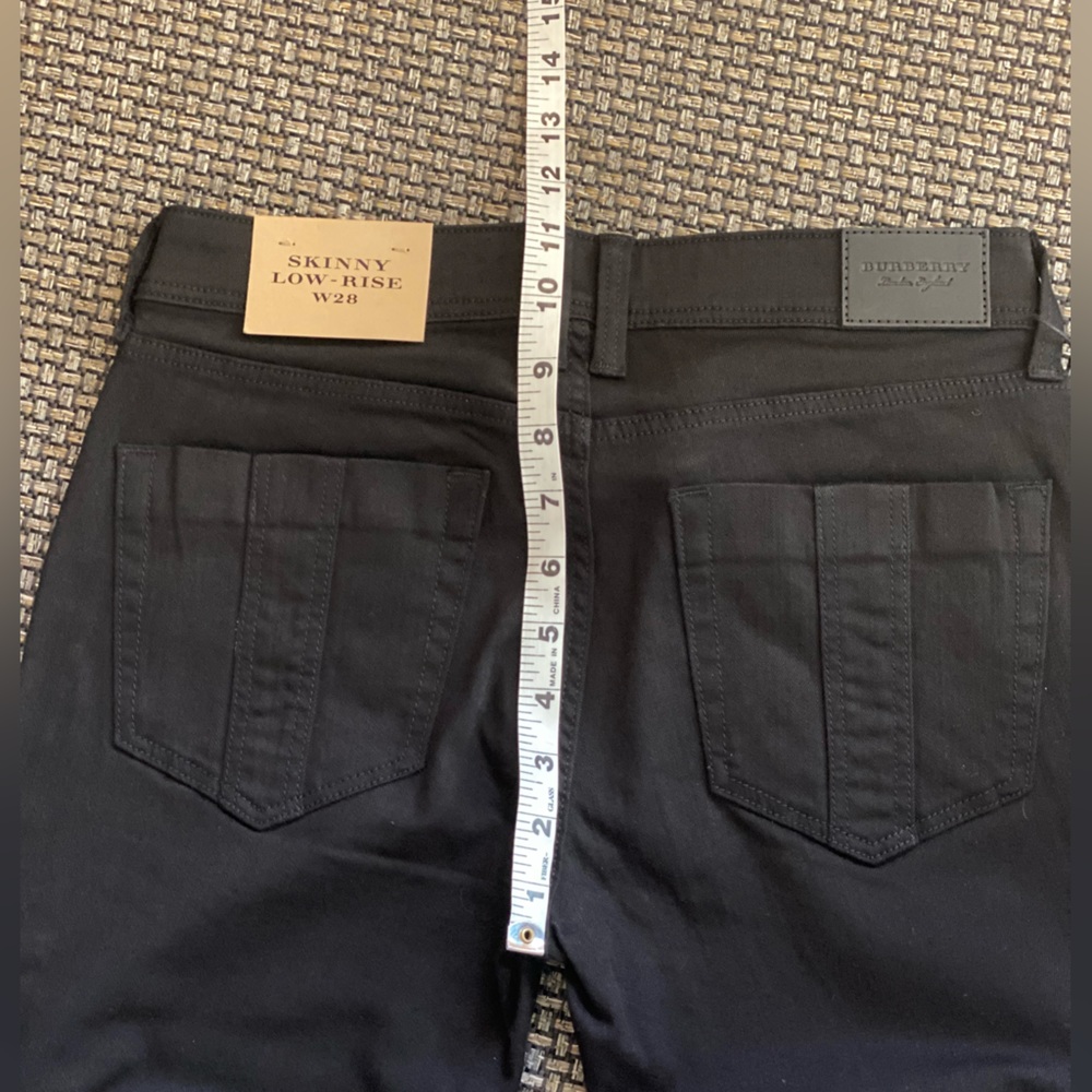 Womens Burberry Black 5 Pocket Skinny Jeans🔥Cotton Blend🖤W/STRETCH🔥NWT🔥👖28” - Picture 12 of 15